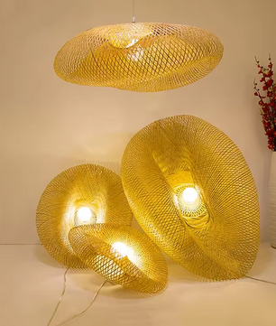 Tokyo Plafondlamp - Handgeweven Japanse Hanglamp van Bamboe