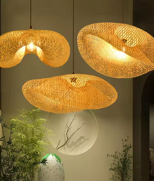 Tokyo Plafondlamp - Handgeweven Japanse Hanglamp van Bamboe