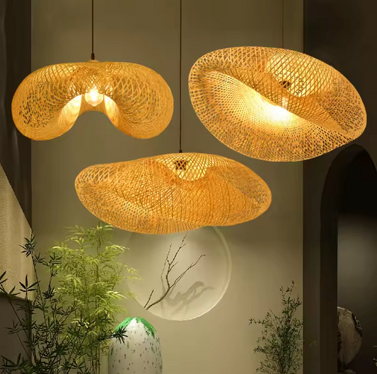 Tokyo Plafondlamp - Handgeweven Japanse Hanglamp van Bamboe