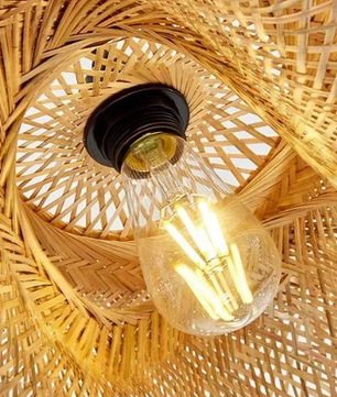 Tokyo Plafondlamp - Handgeweven Japanse Hanglamp van Bamboe