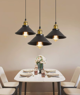 LumaLight 3-Lichts Vintage Industriële Hanglamp