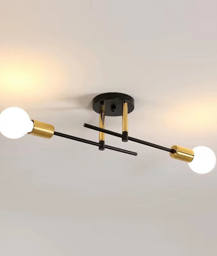 Moderne 2-Lichts Wand- en Plafondlamp E27 – Elegante en Minimalistische Binnenverlichting