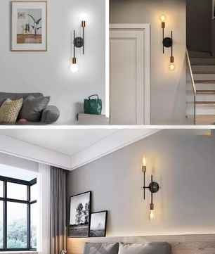 Moderne 2-Lichts Wand- en Plafondlamp E27 – Elegante en Minimalistische Binnenverlichting