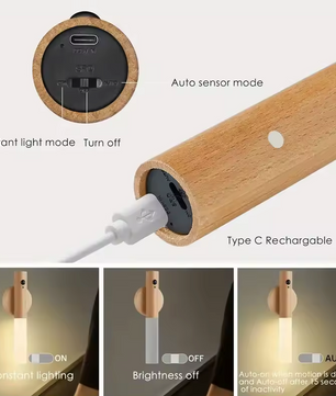 LumaLights – Intelligente Magnetische LED Wandlamp van Hout
