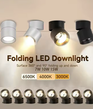 LED Plafondspots – Verstelbare Spotlamp voor Binnenverlichting – Zwart of Wit
