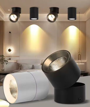 LED Plafondspots – Verstelbare Spotlamp voor Binnenverlichting – Zwart of Wit
