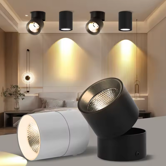 LED Plafondspots – Verstelbare Spotlamp voor Binnenverlichting – Zwart of Wit