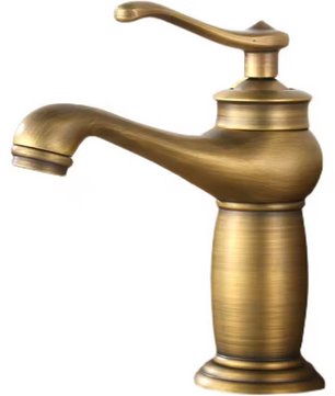 Alvaro Retro Wastafelkraan – Antiek Bronzen Kraan