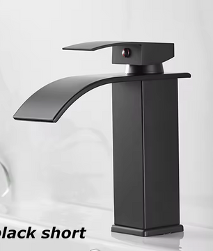 Waterval Wastafelkraan – Luxe Roestvrij Stalen Kraan voor Warm en Koud Water