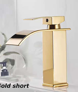 Waterval Wastafelkraan – Luxe Roestvrij Stalen Kraan voor Warm en Koud Water
