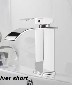 Waterval Wastafelkraan – Luxe Roestvrij Stalen Kraan voor Warm en Koud Water