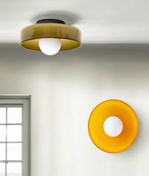 Lumi – Moderne Ronde Glazen Plafondlamp (Nordic Design)