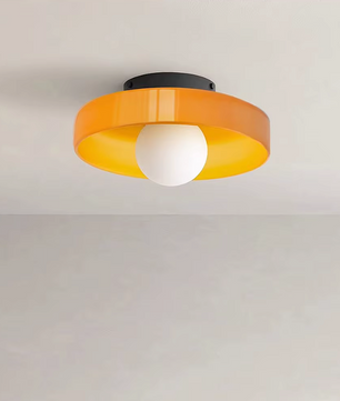 Lumi – Moderne Ronde Glazen Plafondlamp (Nordic Design)