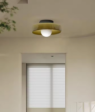 Lumi – Moderne Ronde Glazen Plafondlamp (Nordic Design)
