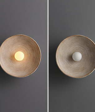 Resin Ronde Wandlamp – Klassieke Stijl (incl. gratis E27 lamp)