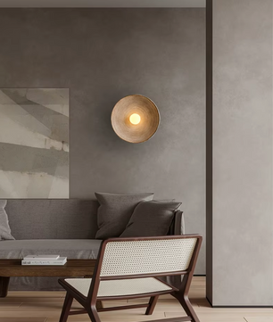 Resin Ronde Wandlamp – Klassieke Stijl (incl. gratis E27 lamp)