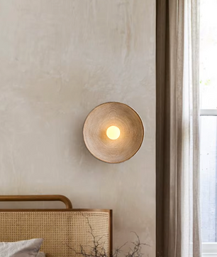 Resin Ronde Wandlamp – Klassieke Stijl (incl. gratis E27 lamp)