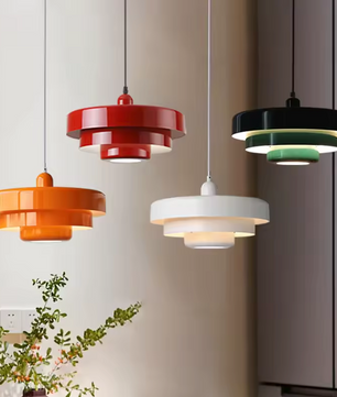 RetroDanish Nordic Hanglamp – Stijlvolle Macaron LED Plafondlamp