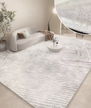 LunaSoft Pluche Scandinavisch Vloerkleed – Zacht Hoogpolig Vloerkleed