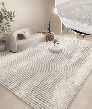 LunaSoft Pluche Scandinavisch Vloerkleed – Zacht Hoogpolig Vloerkleed