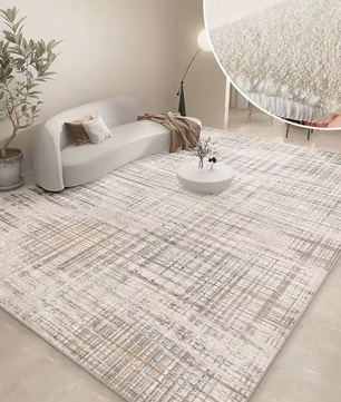 LunaSoft Pluche Scandinavisch Vloerkleed – Zacht Hoogpolig Vloerkleed