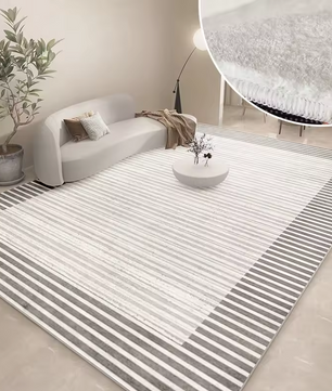 LunaSoft Pluche Scandinavisch Vloerkleed – Zacht Hoogpolig Vloerkleed