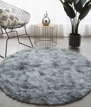 Fluffy Hoogpolig Rond Vloerkleed – Comfy Supreme