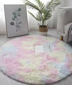 Fluffy Hoogpolig Rond Vloerkleed – Comfy Supreme