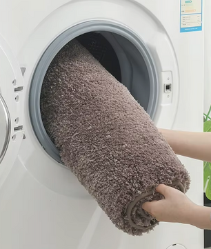SoftGuard Fluffy Pluche Badkamer Vloermat – Zacht, Wasbaar en Antislip