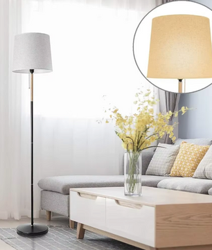 Salvatore Moderne Staande Lamp – Elegante Paallamp met Kap