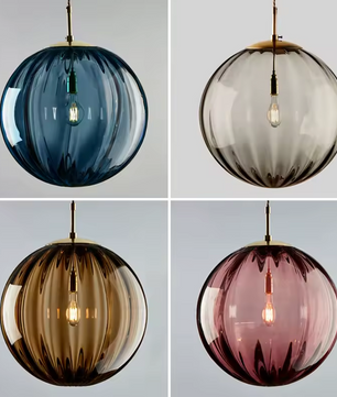 Moderne Glas-in-Lood Kroonluchter – Stijlvolle Hanglamp