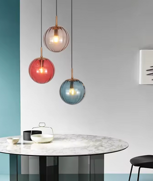 Moderne Glas-in-Lood Kroonluchter – Stijlvolle Hanglamp