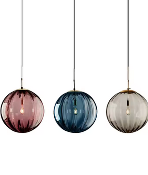 Moderne Glas-in-Lood Kroonluchter – Stijlvolle Hanglamp