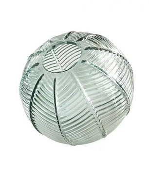 George Glazen Hanglamp met Bladpatroon