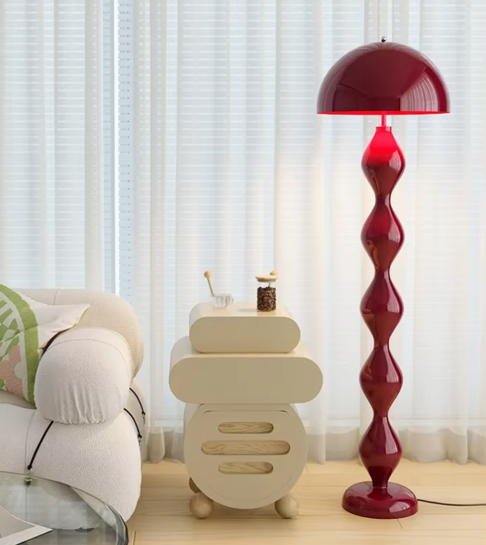 Scandi Macaron Vloerlamp – Paddestoellamp voor een Kleurrijk Interieur