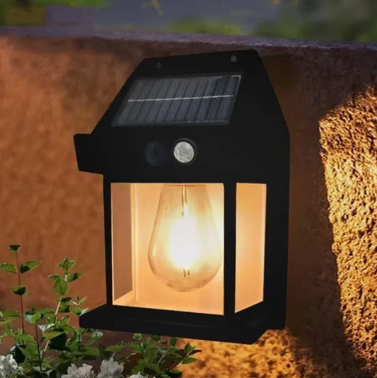 Buiten Zonne-energie Wandlamp met Bewegingssensor – Waterdichte Tuinlamp