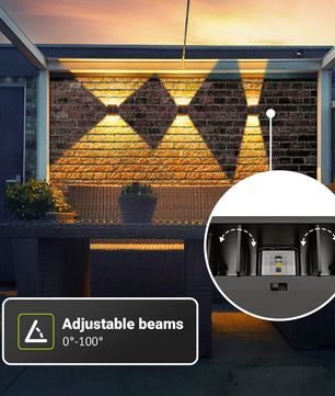 Moderne LED Wandlamp – Verstelbare Buitenlamp