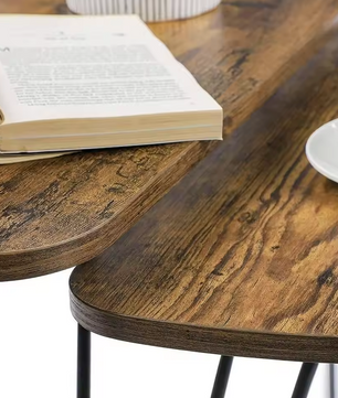Bijzettafel Set van 2 – Industrieel Design
