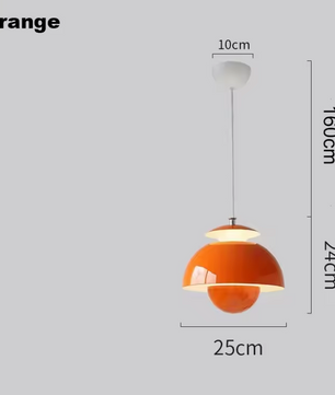 Skandi Deluxe Plafondlamp - Ijzeren Scandinavische Retro Plafondlamp
