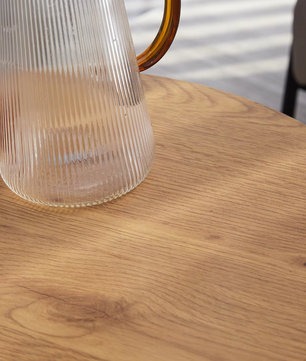 2-Delige Nordic Salontafel Set – Metaal en Eikenhout
