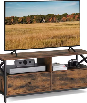 TV Meubel Industriële Stijl – 2 Laden, 2 Compartimenten, 120 cm