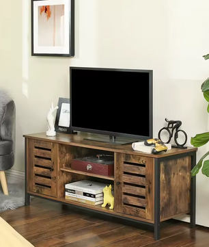 Lowboard TV-Kast Industrieel – 2 Kastjes en 2 Planken