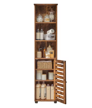 Hoge Badkamerkast – Vintage Hout Design