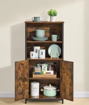 Highboard Kast Industriële Stijl – Opbergkast met Verstelbare Plank