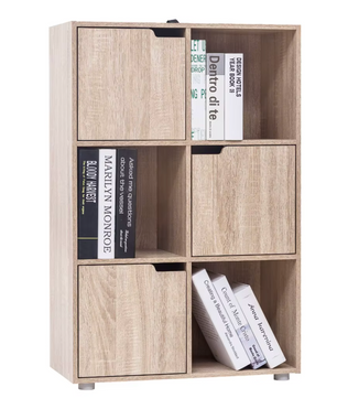 Staande Houten Boekenkast – 60×30×91cm