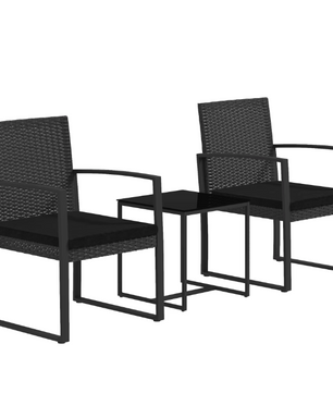 Rotan Tuinmeubelset – Complete 3-delige set incl. kussens