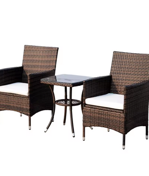 3-Delige Rotan Bistroset - Bruin of Grijs