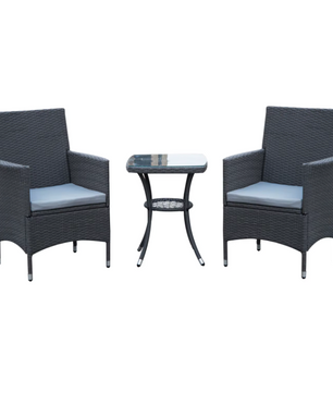 3-Delige Rotan Bistroset - Bruin of Grijs