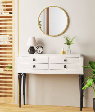 Moderne Ronde Spiegel met Metalen Frame