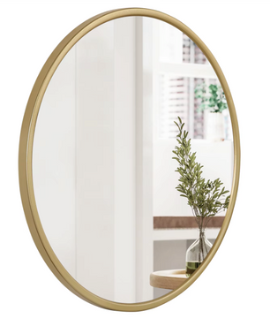Moderne Ronde Spiegel met Metalen Frame